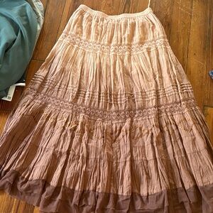 Brown Women's Maxi Skirt